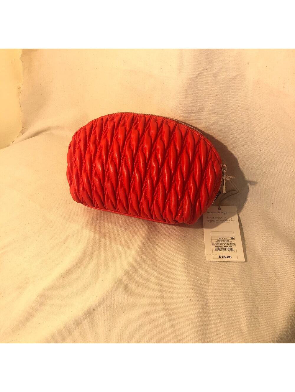 A New Day NWT Women's Red Makeup Bag/Pouch